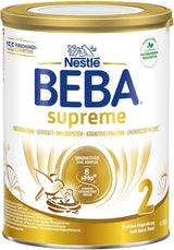 BEBA SUPREME 2 Latte di proseguimento dopo 6 mesi, solo lattosio, senza olio di palma, conf. da 6 (6 x 800g) Naty Shop