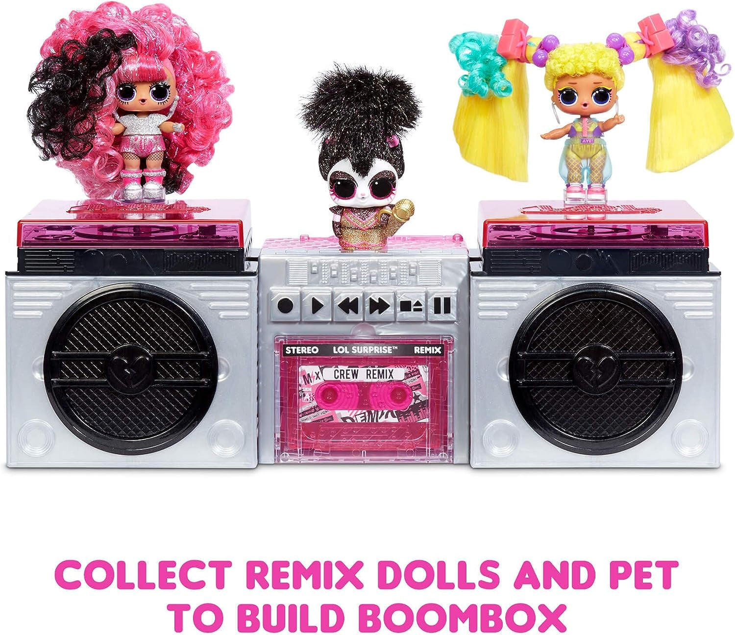 LOL sorpresa! 566977E7C Bambole Remix Hair Flip - Oggetto da collezione - 15 sorprese - Con cuffia per capelli, accessori e musica Naty Shop Dolls