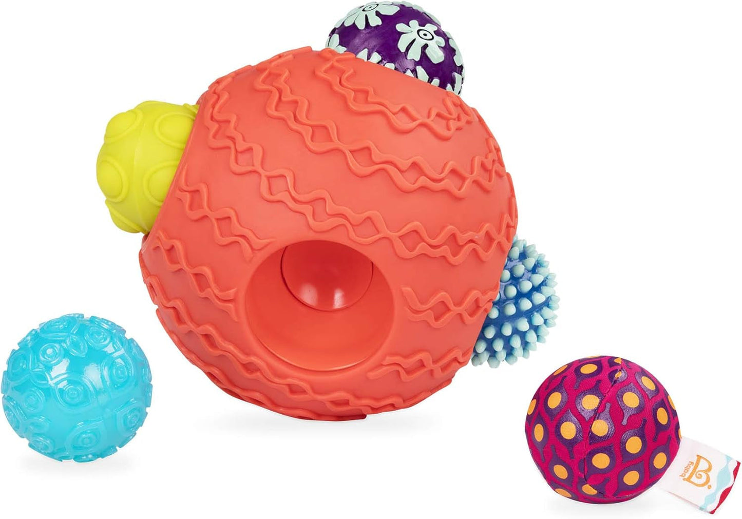 B. giocattoli Giocattolo per bambini Giocattolo per bambini Giocattolo per abilità motorie con luce - Giocattolo per neonati per neonati, ragazze e ragazzi da 0 mesi, Senza PVC Bebe Naty Shop Toys 6 palline