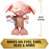 Spin Master 6067280 Wizarding World Harry Potter Magica bambola interattiva Dobby Elfo calzino, oltre 30 suoni e frasi, 21,6 cm, giocattolo per bambini, nero