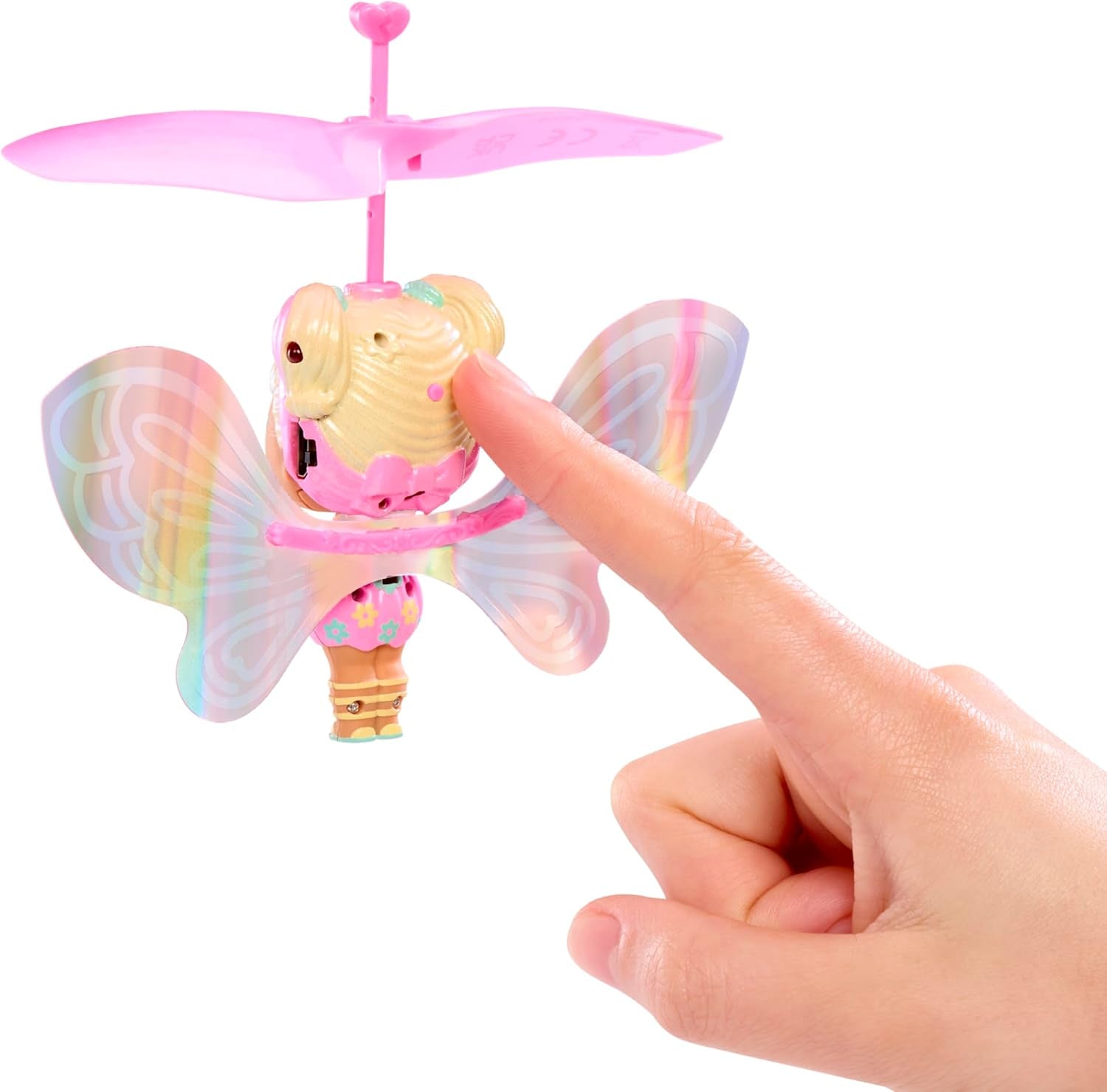 LOL Sorpresa! Magic Flyers Fairies Tots - Flower Child - Includes 1 doll and 1 magic wand in a flower-shaped pack, 2 to collect, Rose
