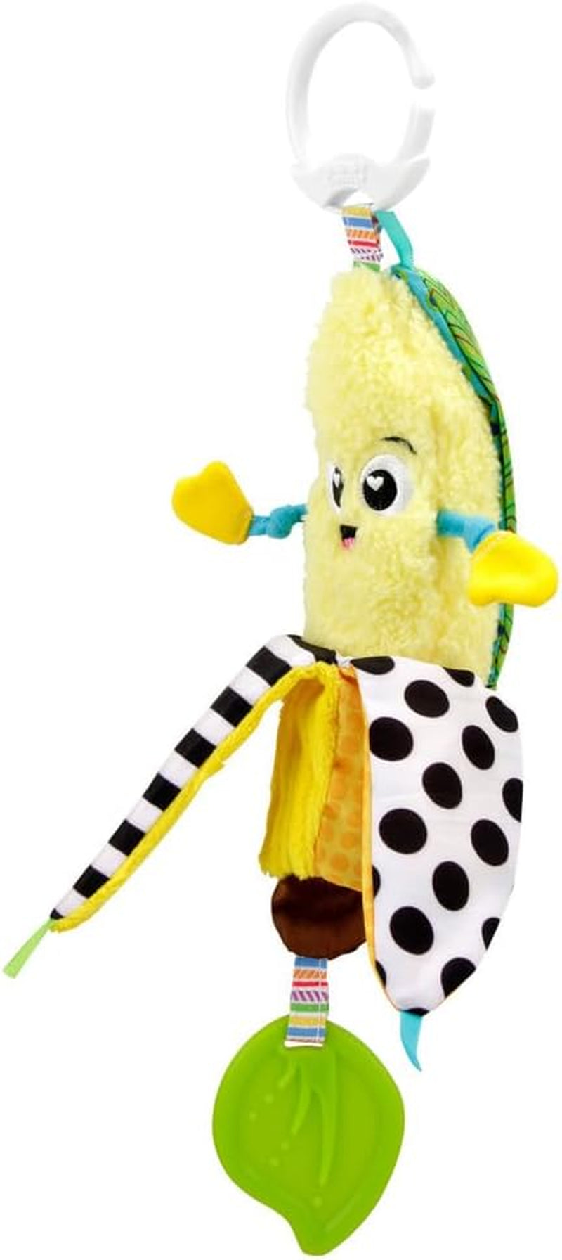 LAMAZE Bea the Banana, Passeggino con clip e Passeggino per neonato, Giocattolo sensoriale per bambini con colori e suoni, Giocattolo per lo sviluppo per ragazzi e ragazze da 0 a 24 mesi, Giocattoli gialli per bambini Naty Shop