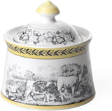 Villeroy & Boch – Audun Ferme Zuckerdose 300 Ml Bianco/Bunt, Spülmaschinenfest, Mikrowellensicher, Dose, Frischhaltedose, Vorratsdose, Box, Süßigkeiten Austellungen, Pralinenbox, Premium Porzellan