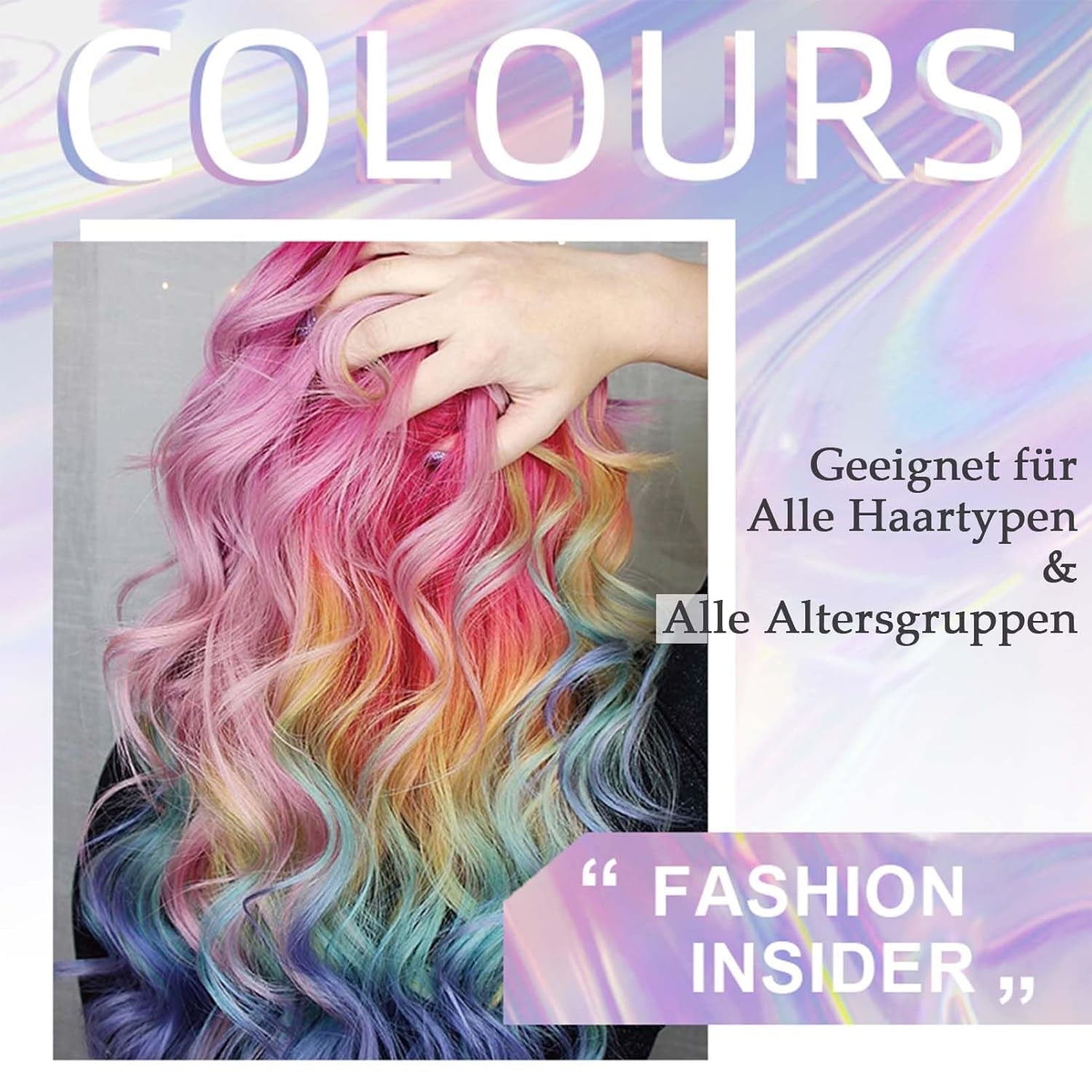 Tintura Per Capelli Istantanea 6 Colori Mascara Temporaneo Per Ragazze E Donne Gesso Per Capelli Lavabile Mascara Per Capelli Arcobaleno Tintura Per Capelli Per Carnevale Halloween Cosplay Festa Di Compleanno (A) Naty Shop Tinture Per Capelli