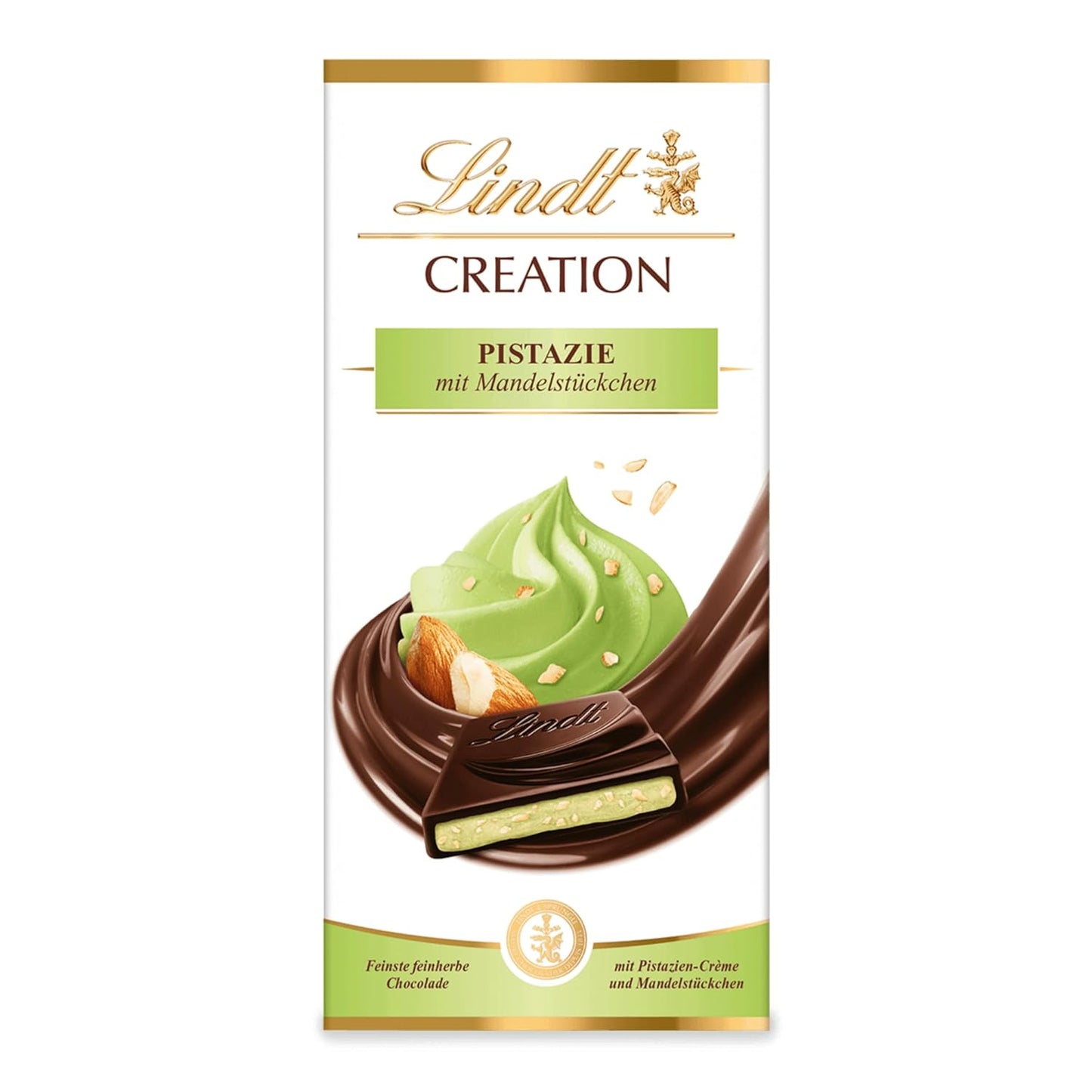 Lindt Creation Hazelnut De Luxe Bar - Cioccolato fondente con nocciole croccanti in un ripieno cremoso