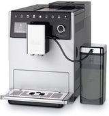 Melitta CI Touch - Macchina per caffè espresso completamente automatica con sistema per il latte, macchina per caffè espresso con macinacaffè integrato e cappuccinatore, ad es. per espresso o cappuccino, argento