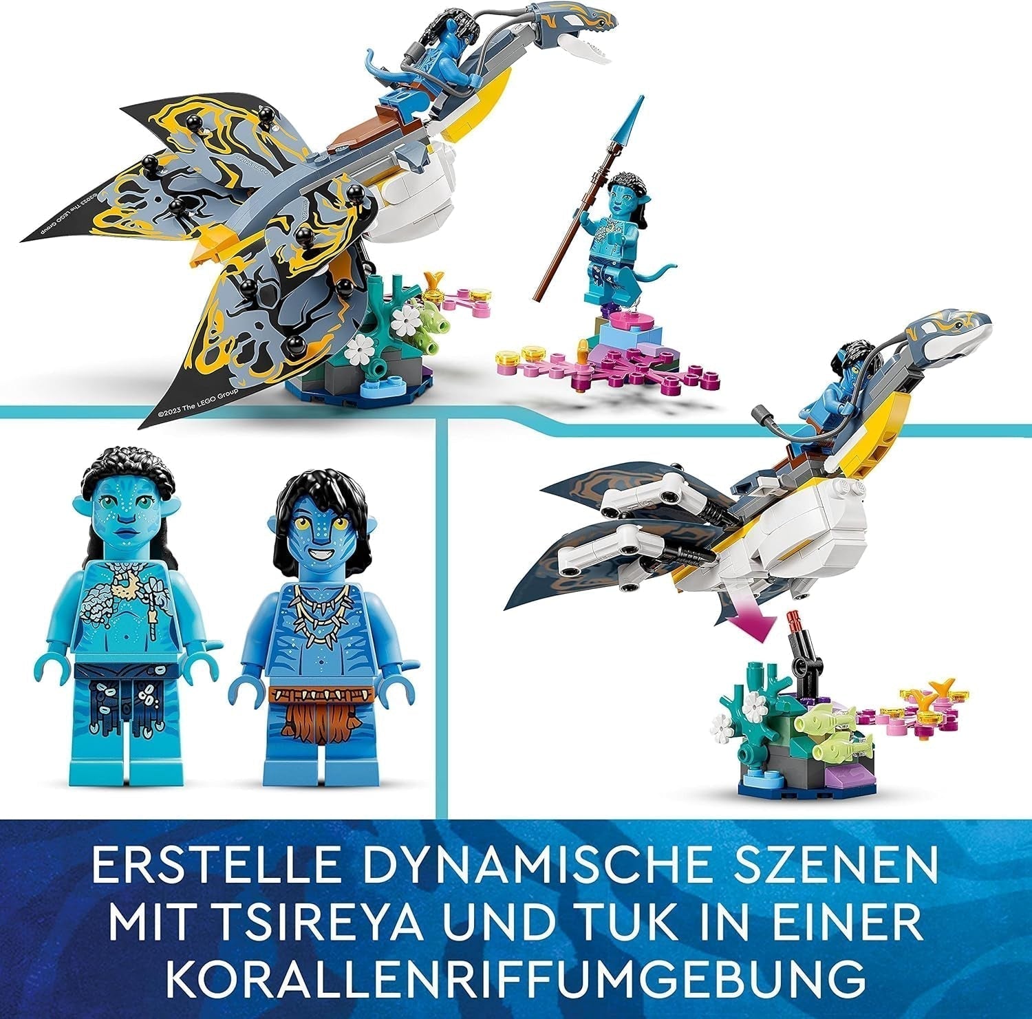 LEGO Avatar La scoperta di Ilu Percorso acquatico Giocattolo costruibile con figura subacquea Collezione Pandora Set per bambini e appassionati di cinema da 8 anni in su 75575 Set da costruzione Besuche den LEGO-Store
