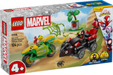 Divertimento d'azione LEGO Marvel con spin ed elettro nei loro Dino Speedster, auto da supereroe costruibile per ragazzi e ragazze a partire da 4 anni, set di eroi con macchinina, Spidey e i suoi super amici 11198 Set da costruzione Beuche den LEGO-Store