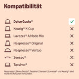 by Amazon Cafe au Lait Dolce Gusto compatibile Kaffeekapseln, 48 Kapseln (3 Packungen mit je 16 Stück)