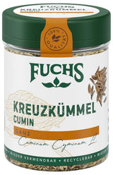 Fuchs Gewürze - Kreuzkümmel ganz - orientalisch-nussige Note für Falafel und Linsengerichte - ingredienti naturali - 60 g in wiederverwendbarer, recyclebarer Dose