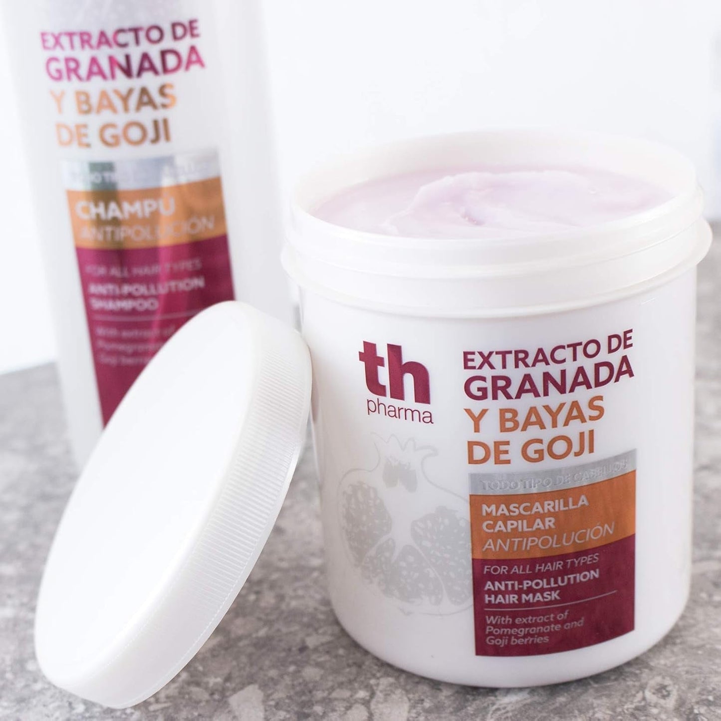 Maschera capelli antinquinamento, 700 ml Maschera capelli Naty Shop