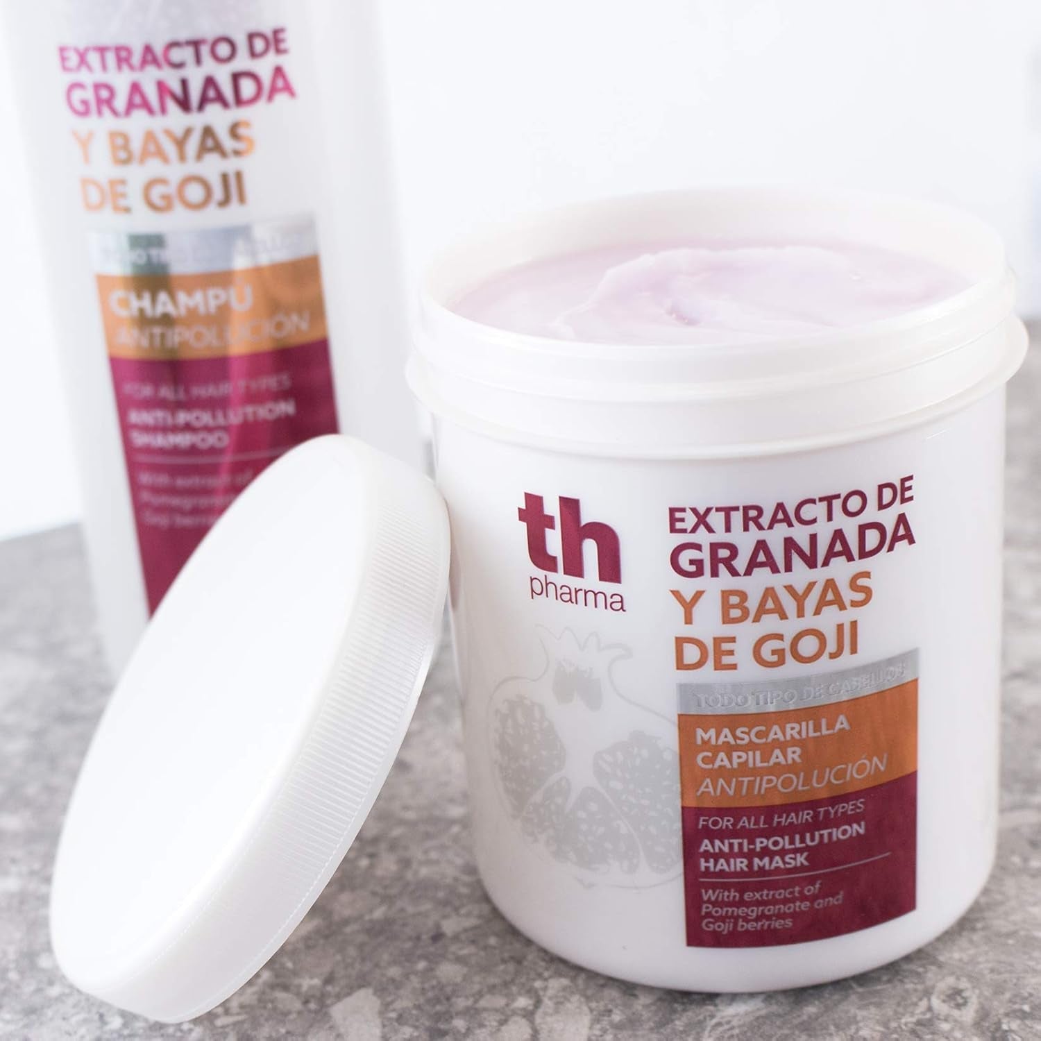 Maschera capelli antinquinamento, 700 ml Maschera capelli Naty Shop