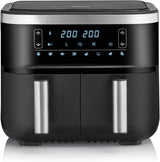 SEVERIN Friggitrice ad aria calda doppia con camera di cottura 2 X 3,8 L, 8 programmi automatici Elettrodomestici Naty Shop 2 X 3,8 litri Garkorb (Parallelnutzung) / 8 programmi automatici