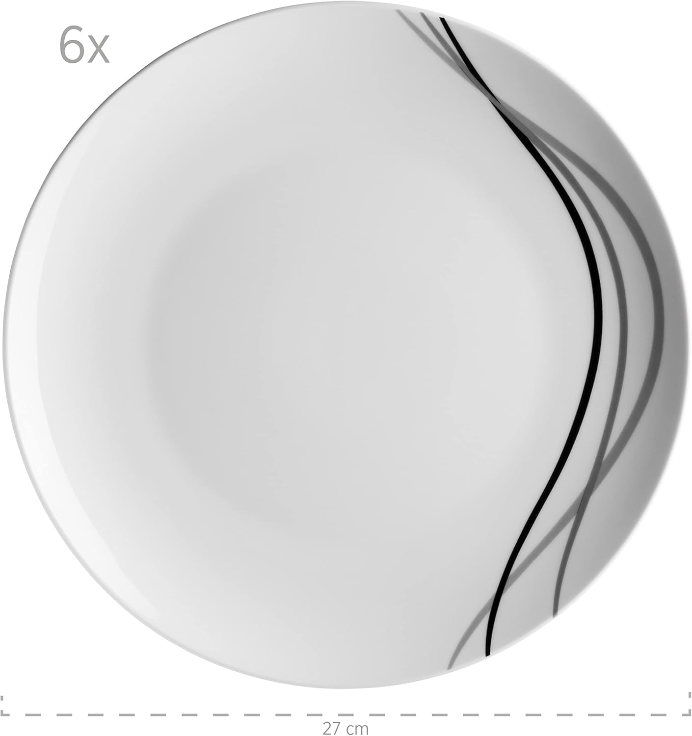 Servizio da tavola combinato Mäser, porcellana TAJO, bianco, 40 x 60 x 40 cm
