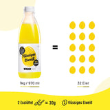 Marca di albume d'uovo liquido - 6x1kg Proteine naturali al 100%.
