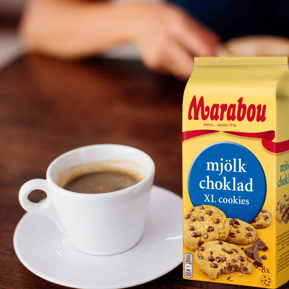 Daim Cookies Marabou Daim XL 10x184 g - Pezzi croccanti di Daim in un delizioso biscotto