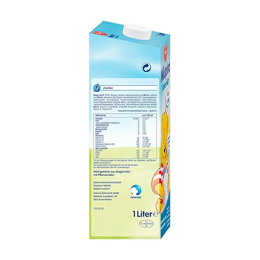 Latte Milupino pronto da bere (6X1L), da 1 anno, per bambini piccoli in fase di crescita Naty Shop