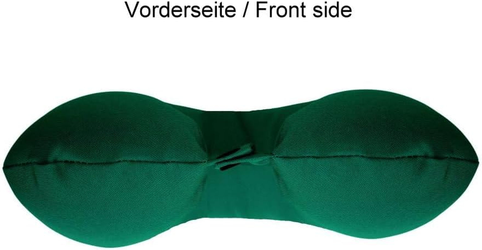 Lemos Home Cuscino per il collo con imbottitura in microfibra, cuscino di supporto per il collo, comodo cuscino da viaggio per aereo, auto, ufficio, ideale per campeggio, vacanze e gadget da viaggio (verde menta)