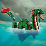 LEGO Creator 3In1 Drago Verde - Giocattolo - Si trasforma in serpente marino o fenice - Giocattolo da costruzione per animali per bambini - Regalo per ragazzi e ragazze a partire da 9 anni 31161 Set da costruzione Besuche den LEGO-Store