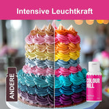Set coloranti alimentari liquidi Color Mill - 5 x 20 ml a base di olio (nero, rosa shocking, viola, rosso e blu) - Resistente ai raggi UV - Perfetto per cuocere al forno e come guarnizione per torte, muffin e decorazioni per torte