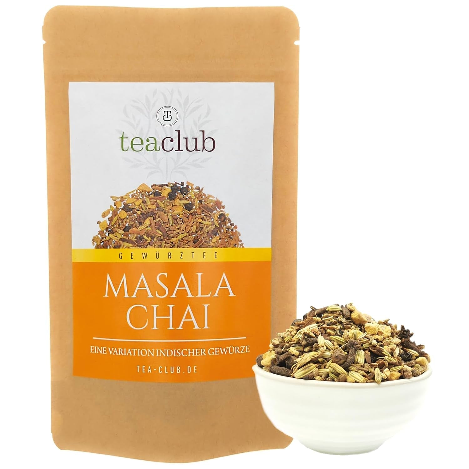 Miscela di spezie per tè Masala Chai 100g, spezie indiane per tè chai o chai latte, 100% naturali, non aromatizzate, Teaclub Tea