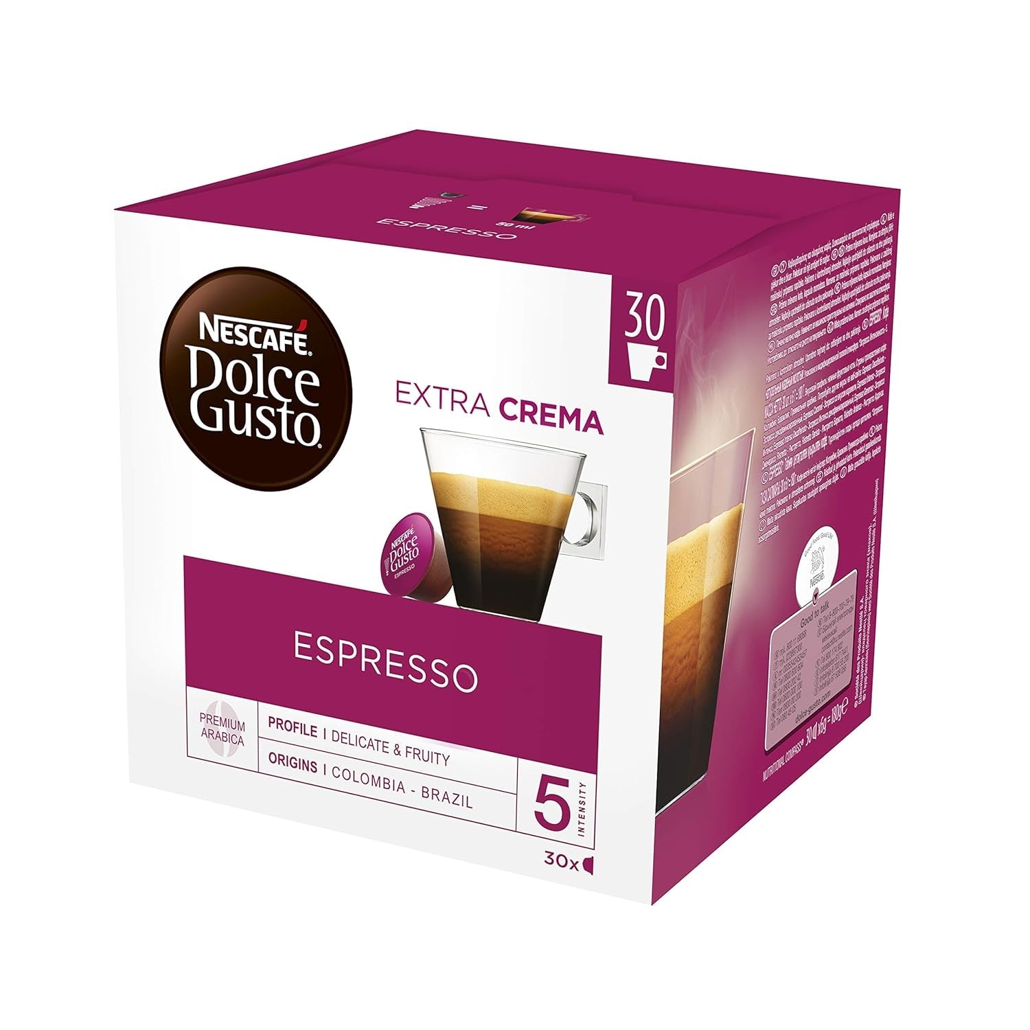 NESCAFÉ Dolce Gusto Dallmayr Crema d'Oro, XXL-Vorratsbox, 90 Kaffeekapseln, 3er Pack (3 x 30 Kapseln) & Espresso, XXL-Vorratsbox, 90 Kaffeekapseln, Aromaversiegelte Kapseln, 3er Pack (3 x 30 Kapseln)