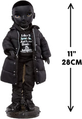 Rainbow High Shadow High - REXX McQueen - Bambola nera alla moda con abiti alla moda e oltre 10 accessori di gioco colorati - Ideale per collezionisti e bambini dai 4 ai 12 anni