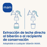 MAM Tiralatte manuale E102 - Tiralatte per latte materno, comodo ed efficiente Accessori Alimentazione e Allattamento Bebe Naty Shop