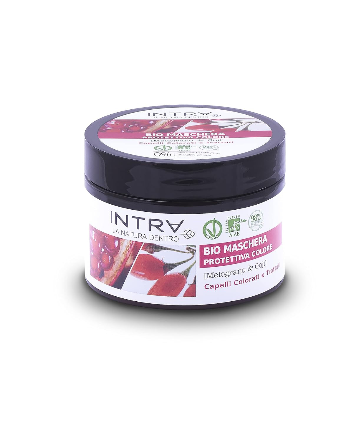 Maschera per capelli Goji al melograno Colore protettivo biologico - 250 ml Naty Shop Hair Mask Titolo predefinito