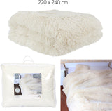 HOME DECO FACTORY Trapunta con pelo lungo, 220Cm X 240Cm, beige Trapunte e Piumini Naty Shop