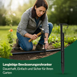 GARDENIX AquaPIN Ancoraggio per Tubo da Giardino, 50 Pezzi, Picchetto da Terra, Ancoraggio di Fissaggio per Tubo Gocciolante, Tubo di Irrigazione, Forcella di Collegamento
