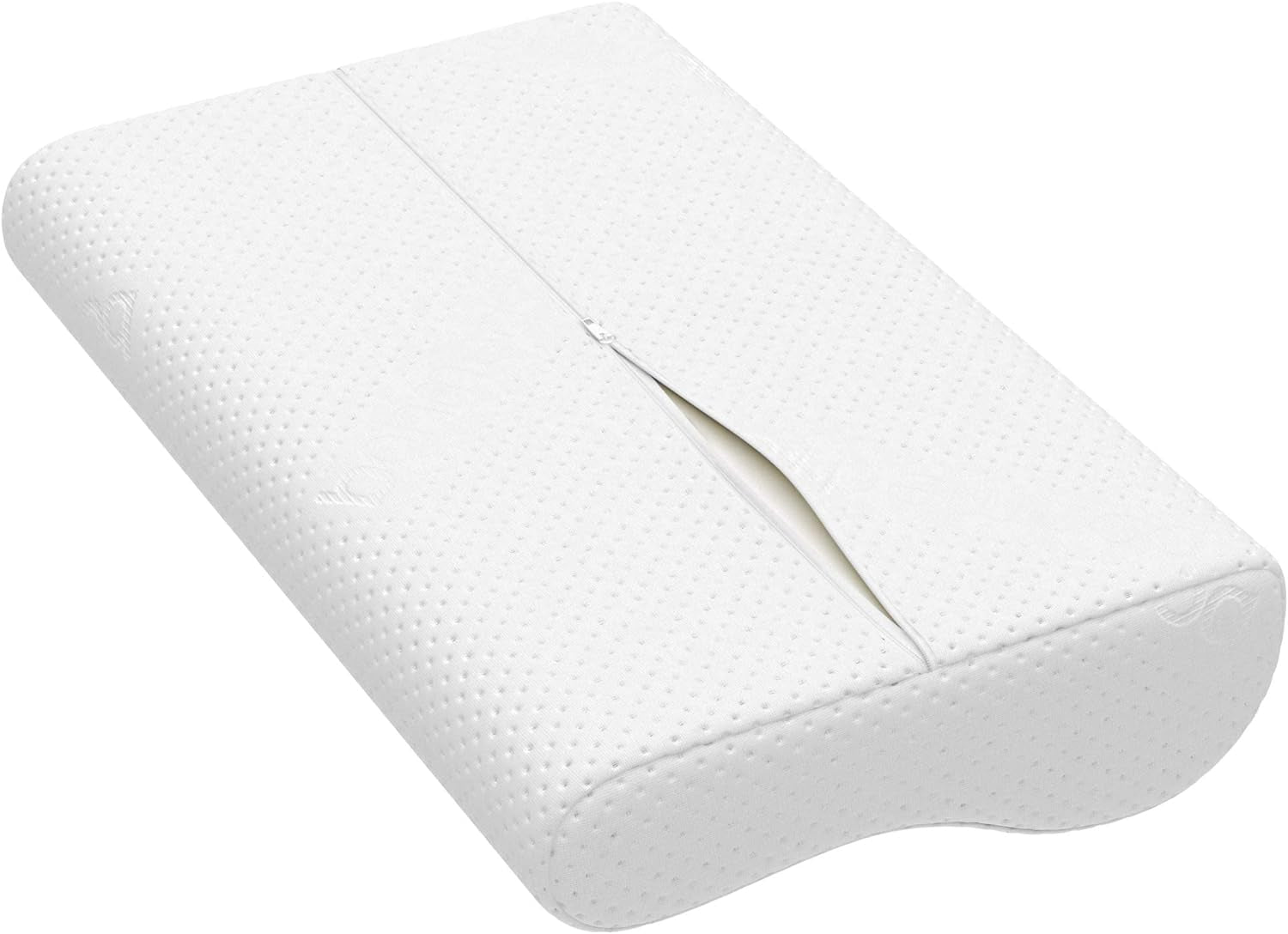 Bonmedico Cuscino ergonomico grande - Cuscino ortopedico di supporto per il collo - Cuscino per il collo per chi dorme sul fianco e sulla schiena - Cuscino in memory foam - Cuscino per dormire per adulti - Regali benessere Cuscini ortopedici cervicali Naty Shop