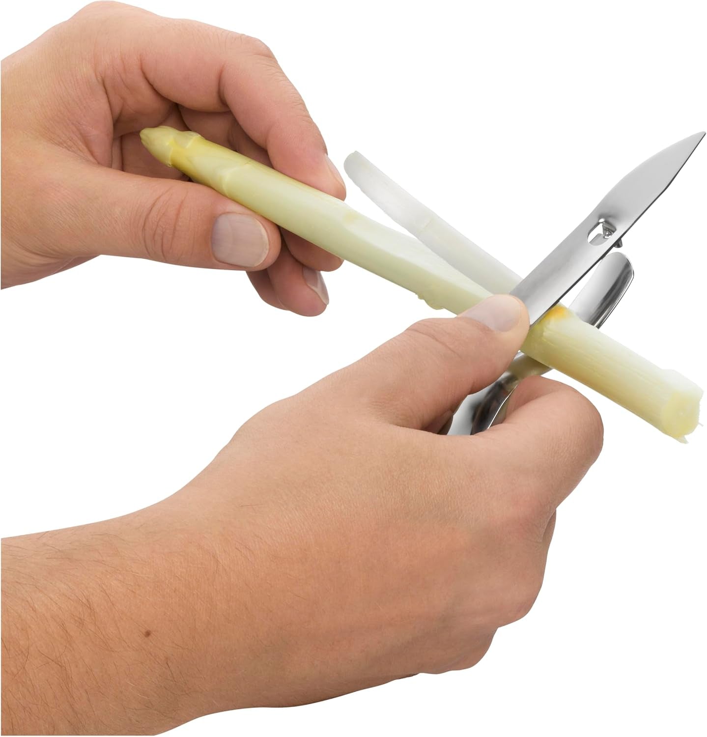 WMF Gourmet Pelapatate per asparagi 17 cm, acciaio inox Cromargan Pelapatate Naty Shop
