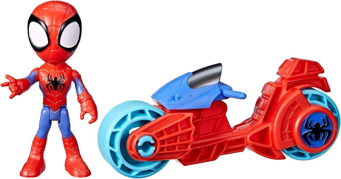 SPIDEY e I SUOI FANTASTICI AMICI Marvel Spidey Motocicletta Giocattolo per Ragazzi e Ragazze dai 3 Anni in su Action Figures Naty Shop Moto Spidey