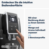 De'Longhi Dinamica Plus ECAM 370.70.B Macchina per caffè espresso completamente automatica con sistema LatteCrema, cappuccino ed espresso, touch screen a colori TFT da 3,5 pollici e controllo app, funzione caffè, nero