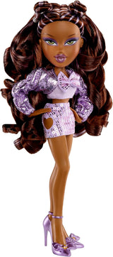 BRATZ Pop Starz Sasha – Bambola alla moda con portachiavi da collezione, vestito e accessori musicali