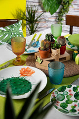Servizio da tavola Excelsa Color Cactus, 18 pezzi, multicolore