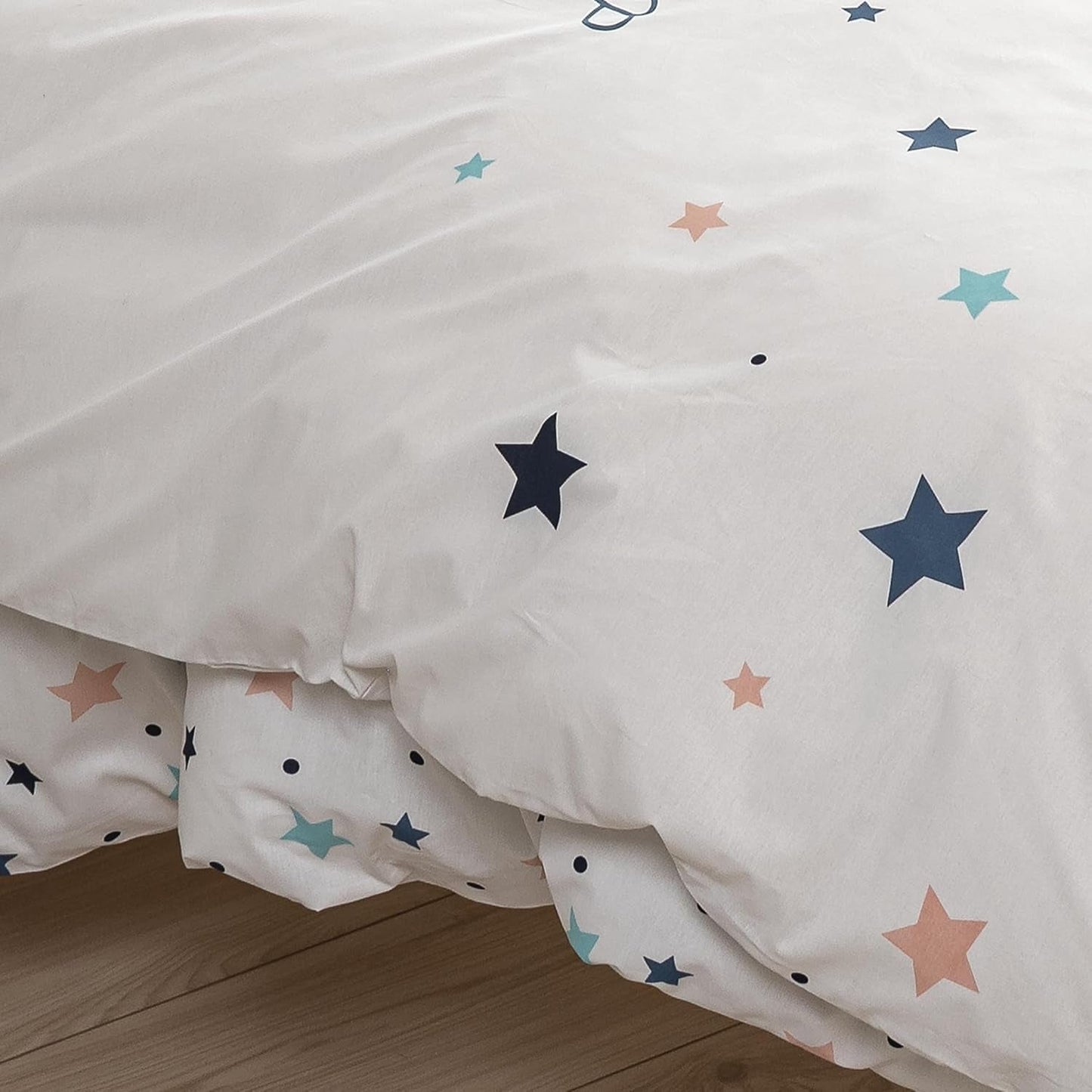 Set biancheria da letto per bambini, reversibile, Stars Bedding - bambini Naty Shop