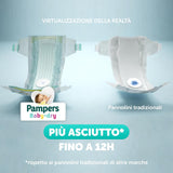 Pannolini Pampers Baby Dry Junior DWCT, confezione doppia, taglia 5 (11-25 kg), 32 pannolini