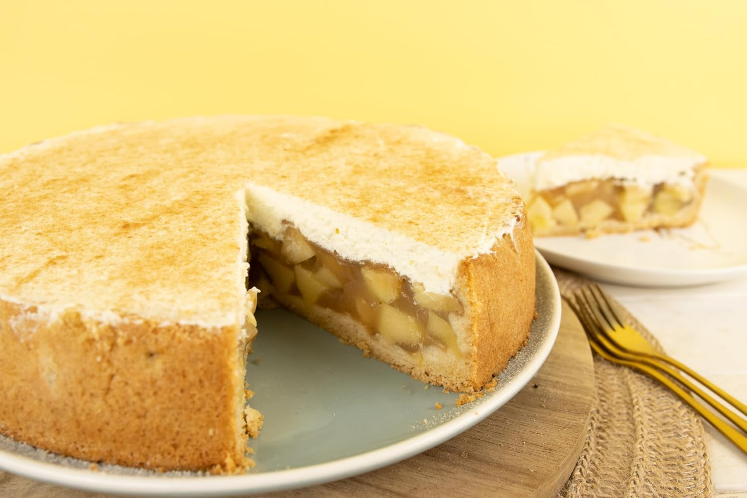 Torta di mele RUF, Torta di mele per una torta di mele con crema e zucchero, Torta di mele, Vegan Naty Shop