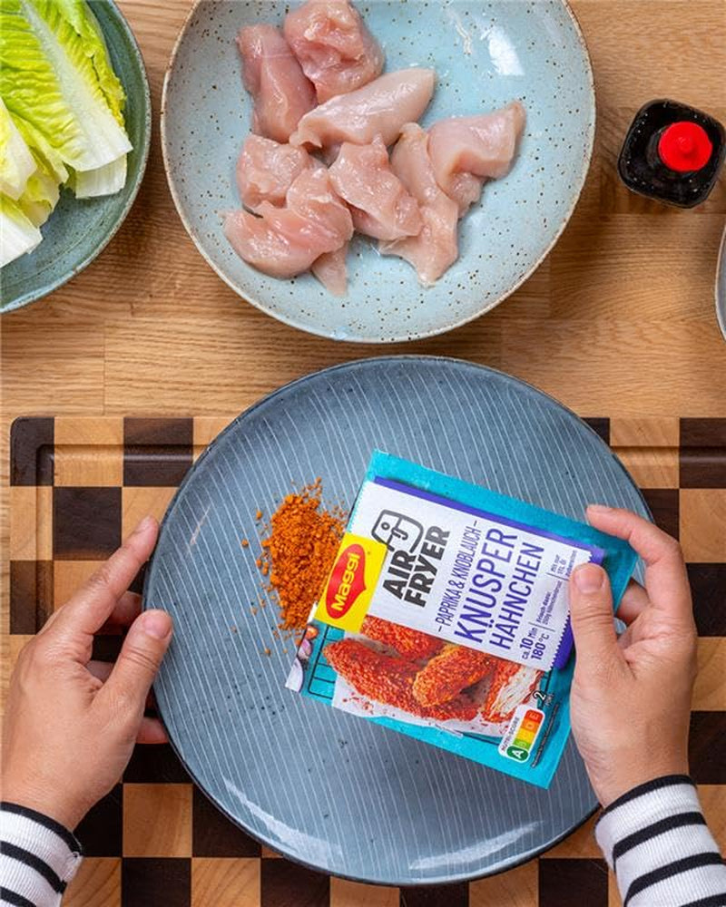 MAGGI Airfryer Knusper Hähnchen - Paprika und Knoblauch, confezione 1 (1 x 39g)