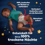 I pannolini Pampers Night Pants taglia 6, 138 pezzi, 13kg-19kg, forniscono una protezione extra per tutta la notte.