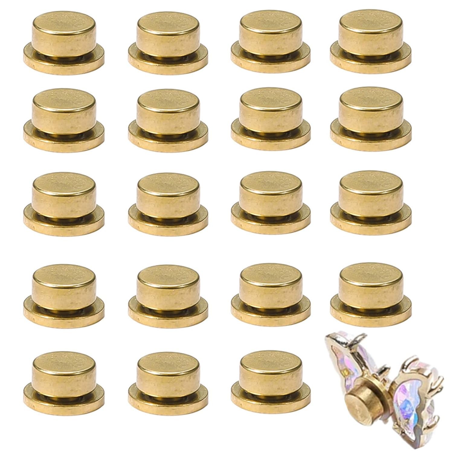 Ciondolo rotante per nail art, 20 pezzi Ciondoli per unghie rotanti Cuscinetto rotante per unghie per design per nail art Fai da te Strumenti Strumenti