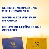 Martermühle Santos Kaffeebohnen 1kg delicato I Arabica I Aroma: Mandorla, Süssliche Milde I Ganze Kaffee-Bohnen schonend geröstet, säurearm