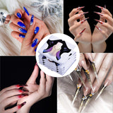100 modelli per unghie in gel, accessori per unghie artificiali, modelli per unghie autoadesive per nail art, unghie in gel, estensioni per unghie artificiali