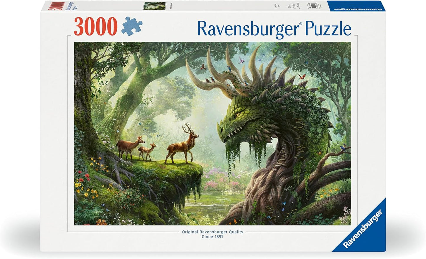 Ravensburger Puzzle 12000808 - Il Drago della Foresta si Risveglia - Puzzle da 3000 pezzi per adulti dai 14 anni in su Puzzle Naty Shop