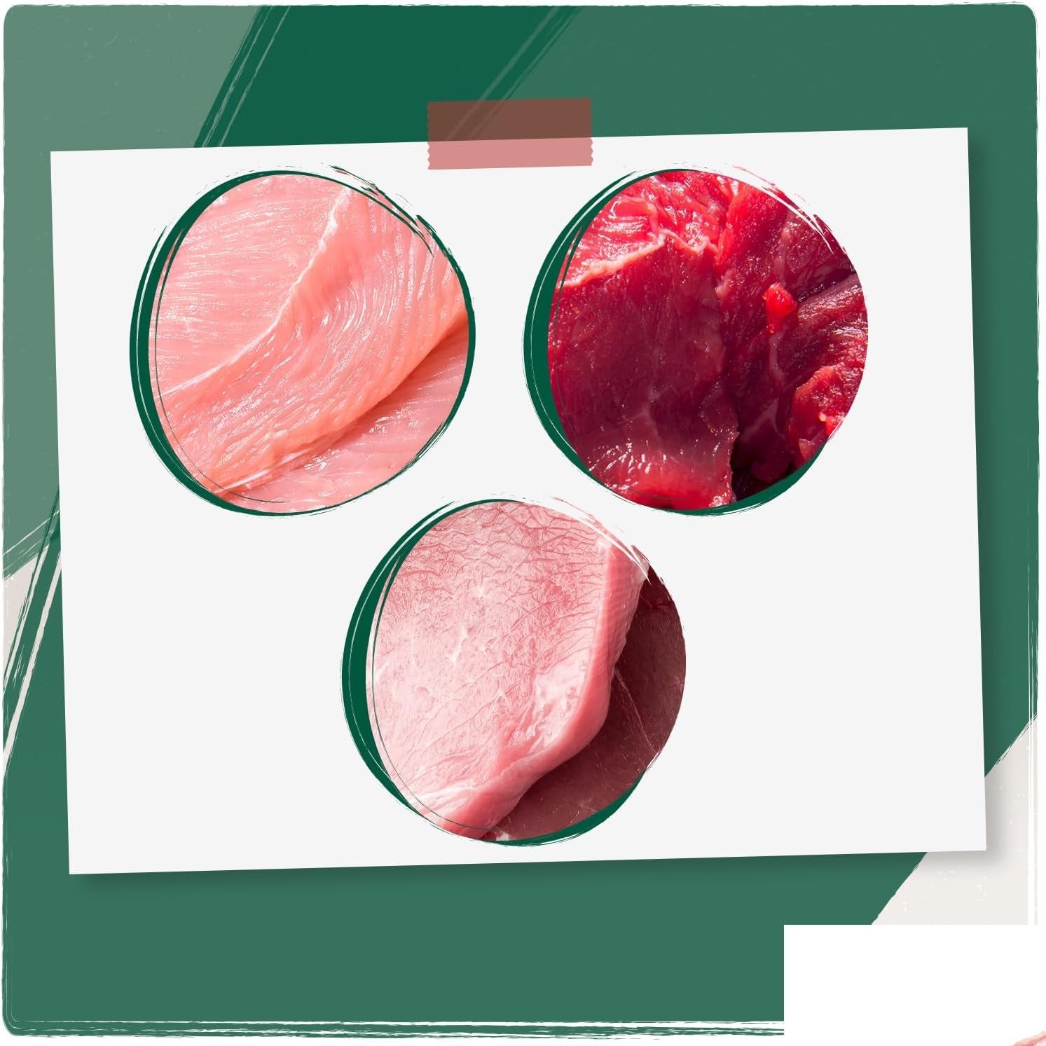 Venandi Animal Premium Nassfutter für Katzen, Probierpaket II, Pollo + Coniglio, Kalb, Tacchino, 6 x 400 g, getreidefrei und naturbelassen, 2,4 kg