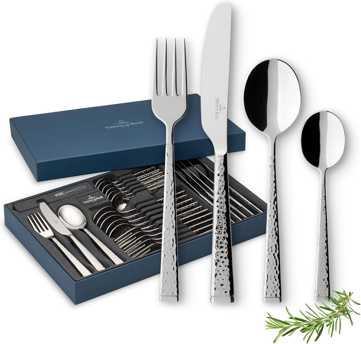 Villeroy & Boch Servizio posate Blacksmith per un massimo di 6 persone, 24 pezzi, acciaio inossidabile