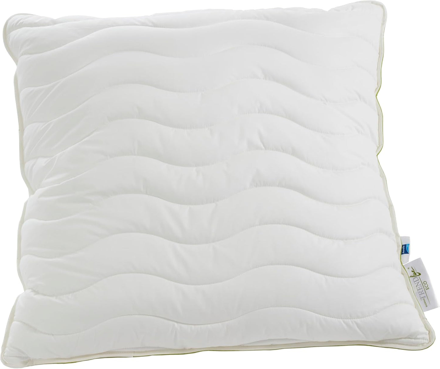 Badenia Trendline Eco Cuscino Aerelle Blu 80 X 80 Cm, bianco, certificato Oeko-Tex, prodotto secondo lo standard di qualità tedesco Naty Shop cuscini standard