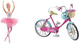 Dreamtopia Magic Light Ballerina Barbie Doll con tutù rosa e capelli biondi, 5 effetti luminosi e sonori, Barbie mobile, dai 3 anni in su, HLC25 Naty Shop Dolls Bicycle Bundle Capelli biondi